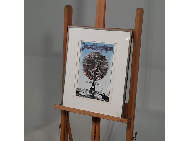 Ingelijst kunstwerk, jeux olympiques paris 1900 - afbeelding 3 van  6