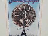 Ingelijst kunstwerk, jeux olympiques paris 1900 - afbeelding 4 van  6