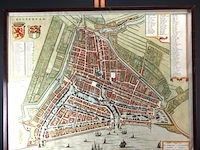 Ingelijste oude kaart rotterdam - afbeelding 1 van  5
