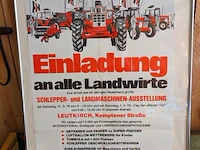 Ingelijste poster einladung an alle landwirte - afbeelding 1 van  5