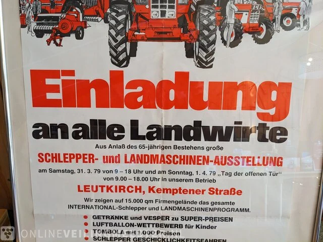 Ingelijste poster einladung an alle landwirte - afbeelding 3 van  5