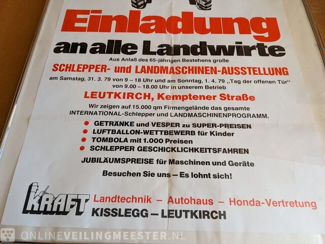Ingelijste poster einladung an alle landwirte - afbeelding 4 van  5
