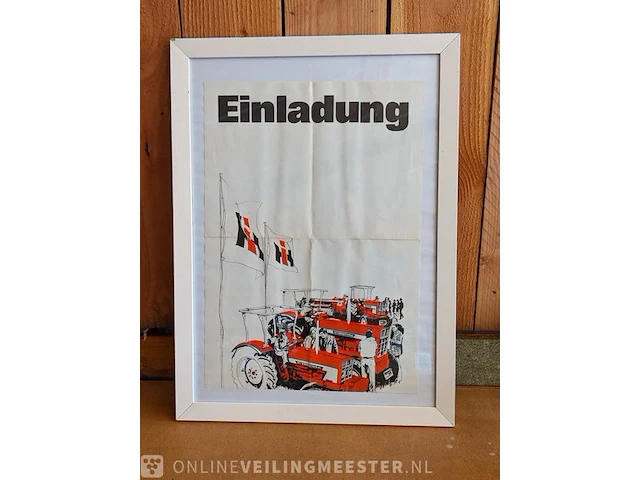 Ingelijste poster einladung international - afbeelding 1 van  3