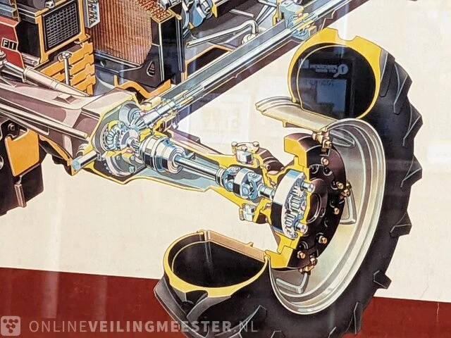 Ingelijste poster fiat trekkers, nr 1 in europa - afbeelding 5 van  6