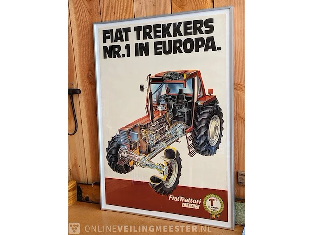 Ingelijste poster fiat trekkers, nr 1 in europa - afbeelding 6 van  6