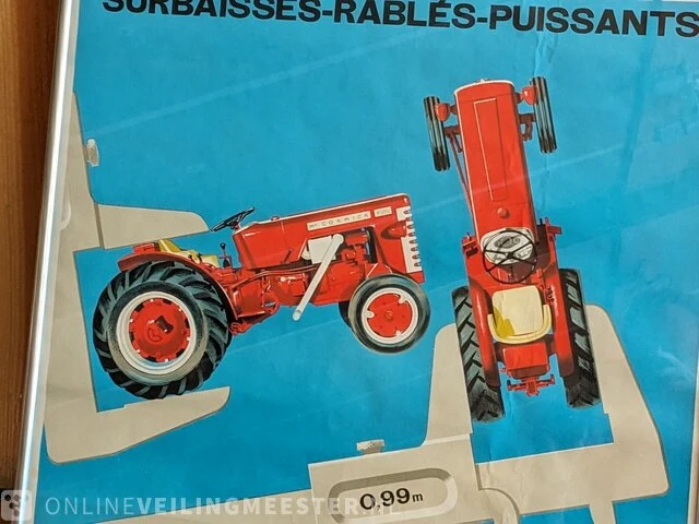Ingelijste poster mc cormick international, nouvelle ligne verger-vigne, bouwjaar 1954 - afbeelding 3 van  4