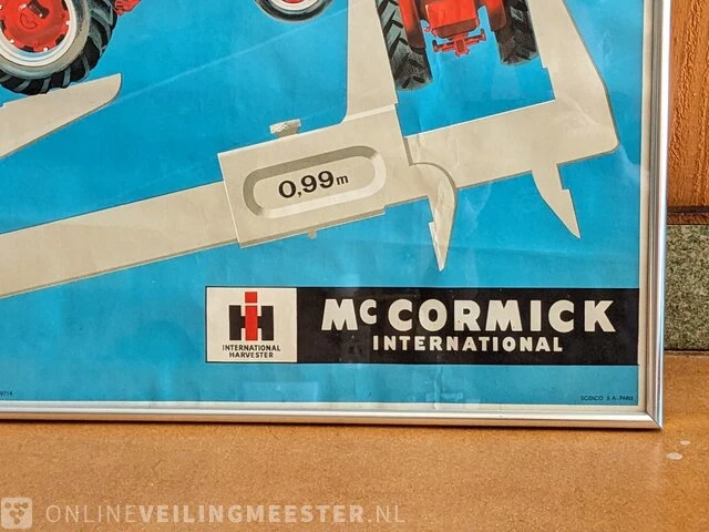 Ingelijste poster mc cormick international, nouvelle ligne verger-vigne, bouwjaar 1954 - afbeelding 4 van  4