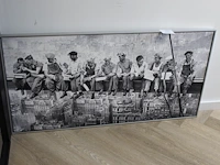 Ingelijste prent op doek. afmeting 122 x 63 cm. - afbeelding 1 van  2