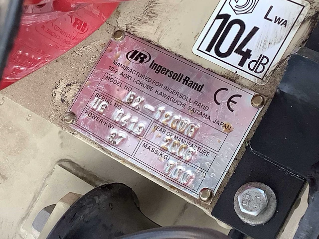 Ingersoll rand bx-120 trilplaat (ongebruikt) - afbeelding 6 van  7
