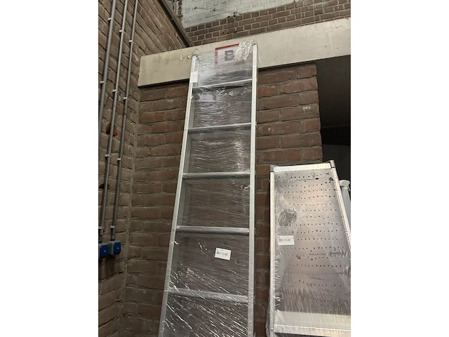 Inhangladder met gefelste treden 10 treden zarges, saferstep lh 1041360 - afbeelding 2 van  4