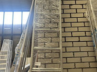 Inhangladders voor stellingkasten met gefelste treden 10 treden zarges, saferstep lh 1041360 - afbeelding 2 van  4