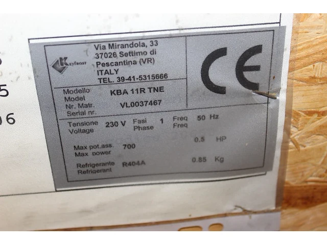 Inhangunit keyfrost type kba11rtne. nieuw in krat - afbeelding 3 van  3
