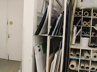 Inhoud kast 6 waaronder platen dibont, forex, reboard, plexiglas, hpl, enz. - afbeelding 2 van  3