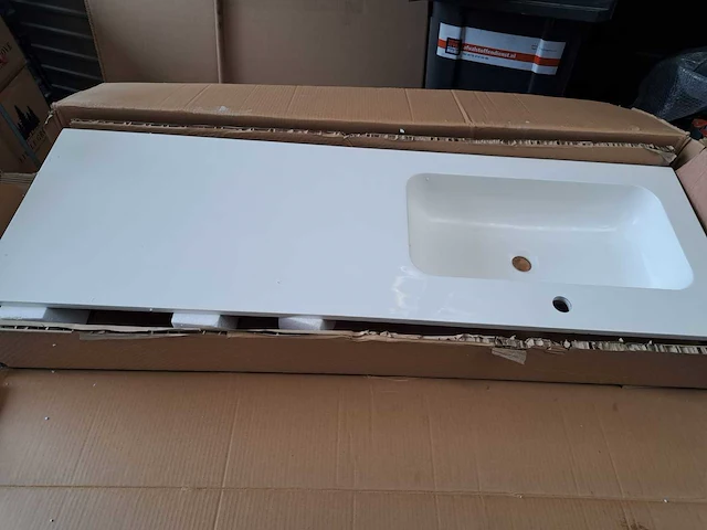 Ink 3407035 wastafel 140cm polystone links - afbeelding 3 van  4