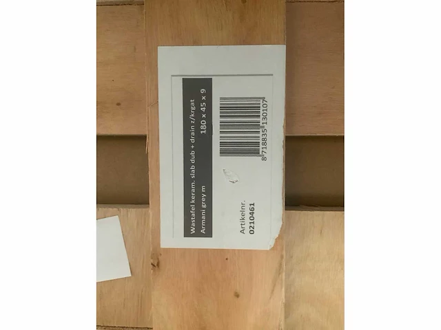 Ink armani grey wastafel 180cm - afbeelding 3 van  3