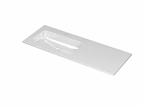 Ink aspekt wit links 0207036 wastafel 120 cm - afbeelding 1 van  3