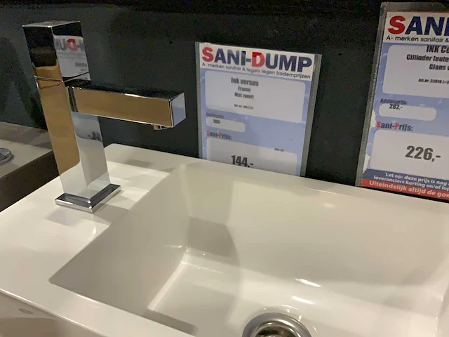 Ink contra wastafel met kraan en frame - afbeelding 3 van  8