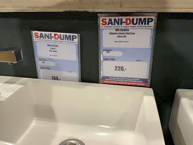 Ink contra wastafel met kraan en frame - afbeelding 4 van  8