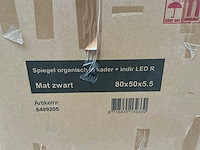 Ink organisch kader spiegel mat zwart - afbeelding 3 van  3