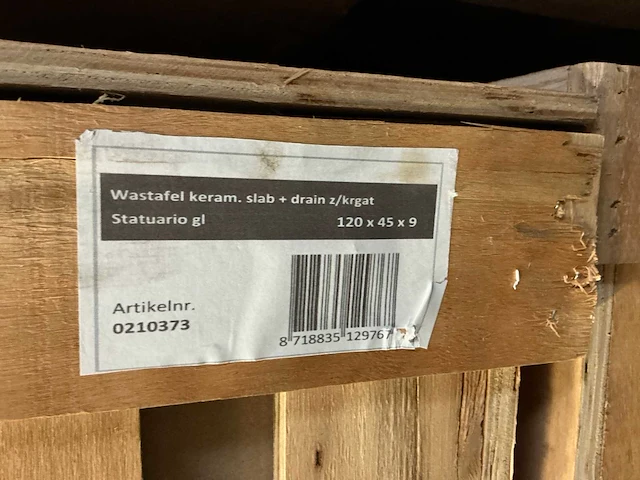 Ink pitch wastafel 120x45cm - afbeelding 3 van  3