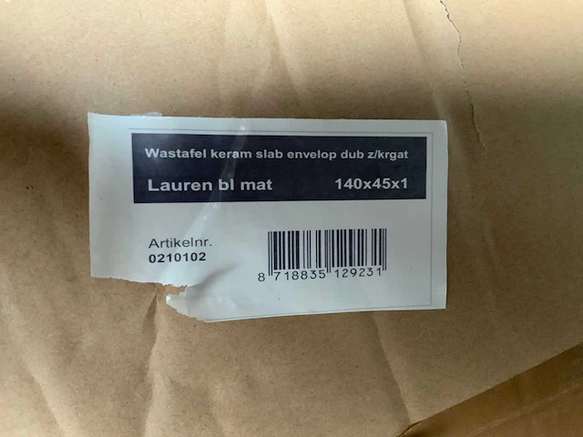 Ink post wastafel 140cm - afbeelding 4 van  4