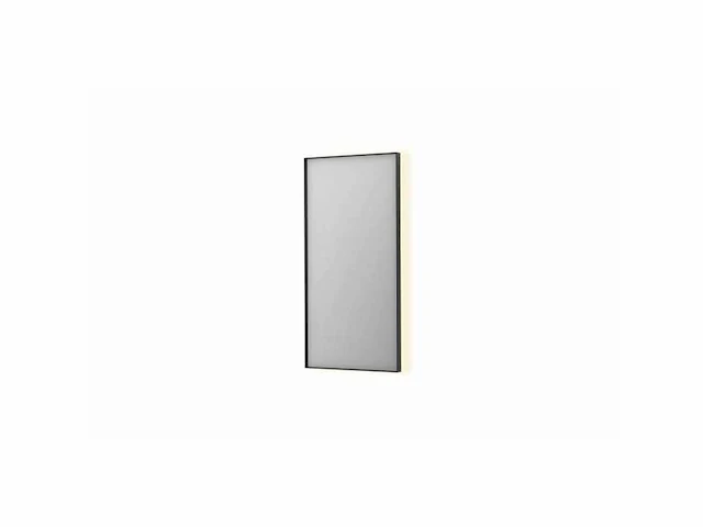 Ink sp 32 spiegel rechthoek led geborsteld metal black - afbeelding 1 van  4