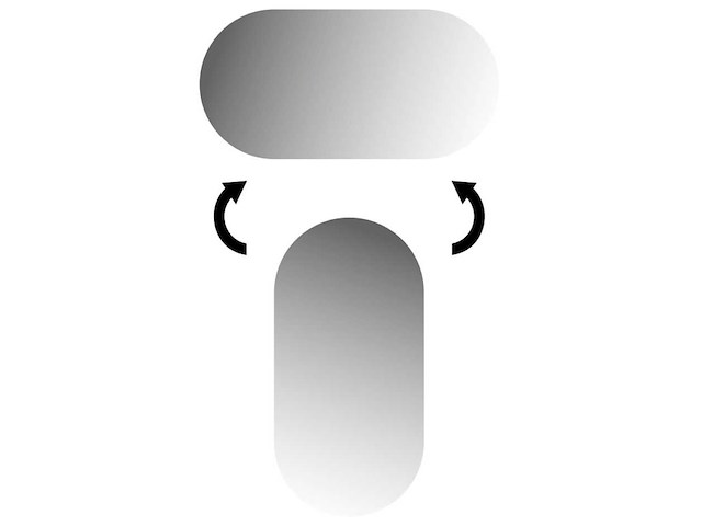Ink sp20 spiegel ovaal mat wit - afbeelding 1 van  4