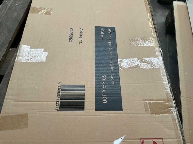 Ink sp20 spiegel ovaal mat wit - afbeelding 4 van  4