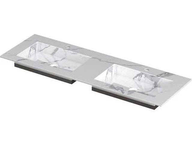 Ink statuario glans wastafel 140cm - afbeelding 1 van  3