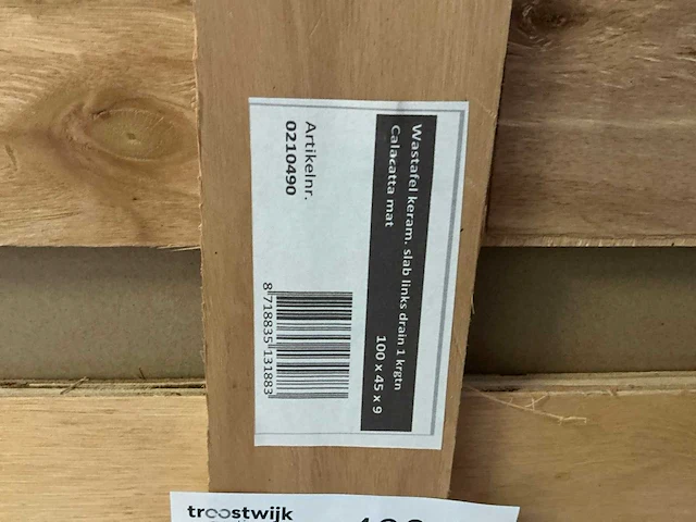 Ink wastafel 100cm - afbeelding 3 van  4