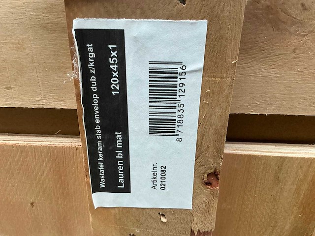 Ink wastafel lauren black 120cm - afbeelding 3 van  3