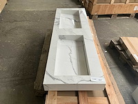 Ink wastafel statuario 120cm - afbeelding 2 van  8