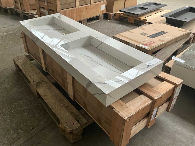 Ink wastafel statuario 120cm - afbeelding 6 van  8