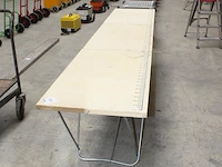 Inklapbaar behangtafel. lengte ca. 3 meter. - afbeelding 2 van  2