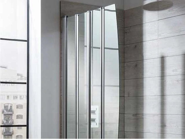 Inklapbare badwand 865x1390mm easy clean - afbeelding 1 van  3