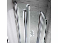 Inklapbare badwand 865x1390mm easy clean - afbeelding 2 van  3