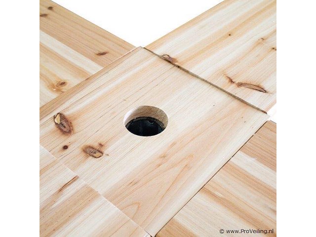 Inklapbare biertafel kruisvormig 241 cm - afbeelding 2 van  5