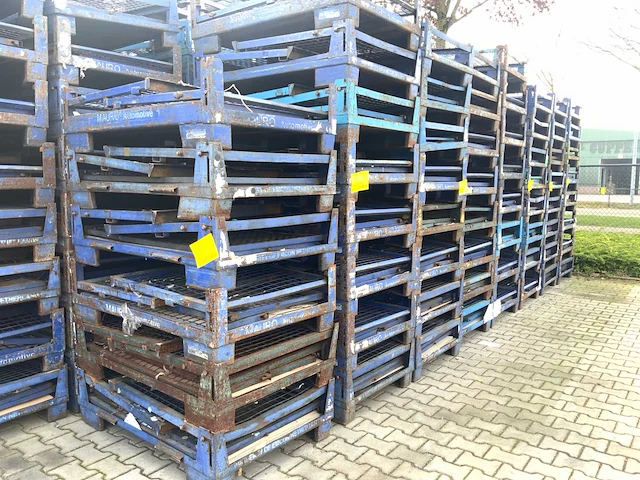 Inklapbare gitterbox 1230x820x970mm (4x) - afbeelding 12 van  13