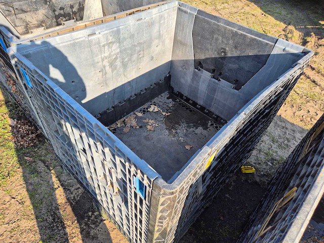 Inklapbare kunststof opslagbakken (5x) - afbeelding 8 van  12