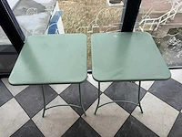 Inklapbare metalen tafel (2x) - afbeelding 2 van  4