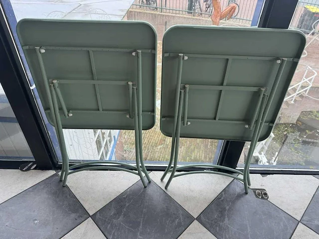Inklapbare metalen tafel (2x) - afbeelding 4 van  4