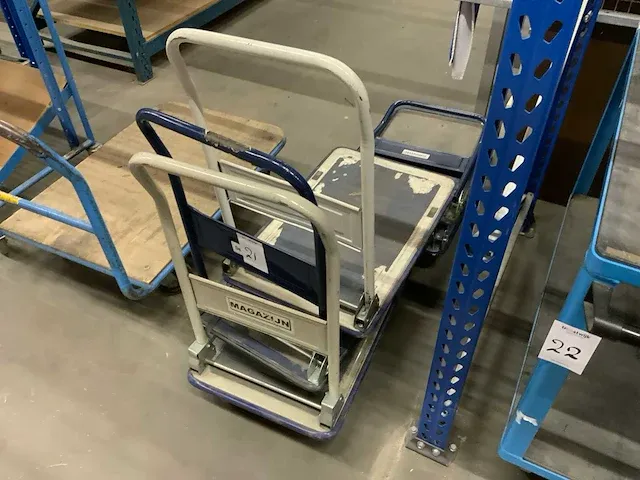 Inklapbare plateauwagen (5x) - afbeelding 3 van  3