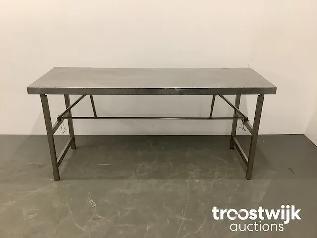 Inklapbare rvs werktafel - afbeelding 2 van  5