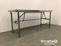 Inklapbare rvs werktafel - afbeelding 3 van  5