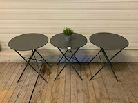 Inklapbare terrastafel ø 60 cm (3x) - afbeelding 2 van  4