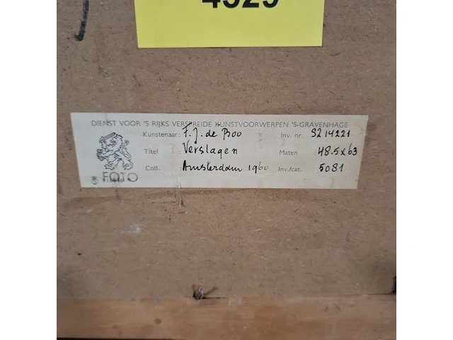Inkt op papier, frans de boo, verslagen, 1960 - afbeelding 10 van  10