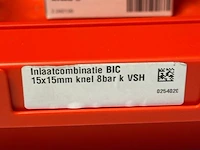 Inlaatcombinatie bic 15x15 mm knel 8bar k vsh - partij - afbeelding 3 van  3