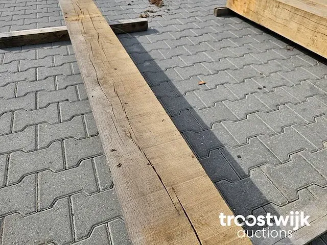 Inlands eiken balk 230x20x20 - afbeelding 4 van  5