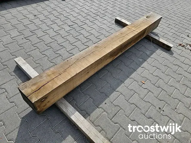 Inlands eiken balk 230x20x20 - afbeelding 5 van  5