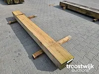 Inlands eiken balk 255x25x20cm - afbeelding 3 van  5